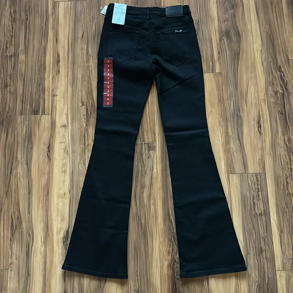 NEW Seven7 Felicity Black High Rise Slim Flare Jeans